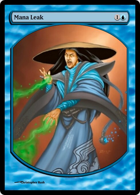 Mana Leak — Magic Online Promos #31481, art by Christopher Rush