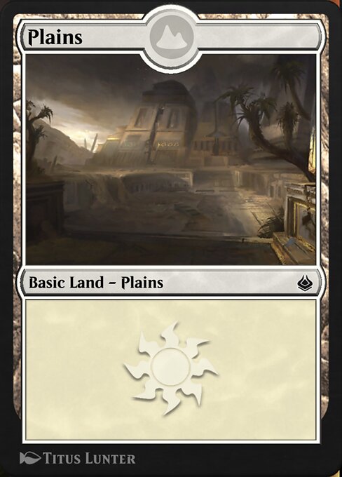 Plains — Amonkhet Remastered #325, art by Titus Lunter