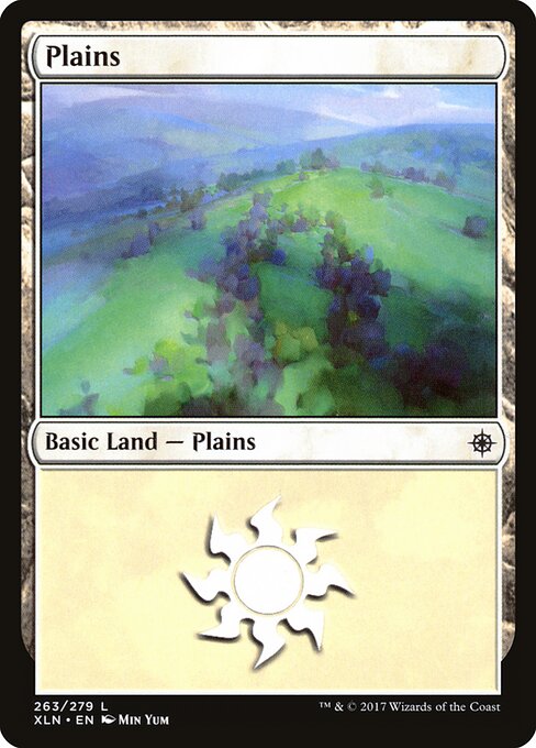 Plains — Ixalan #263, art by Min Yum