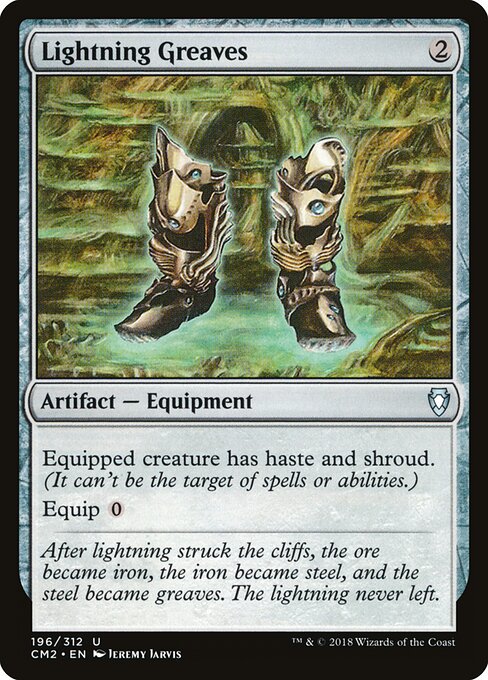 Lightning Greaves — Commander Anthology Volume II #196, art by Jeremy Jarvis