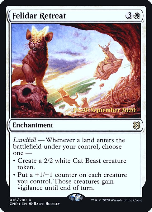 Felidar Retreat — Zendikar Rising Promos #16s, art by Ralph Horsley