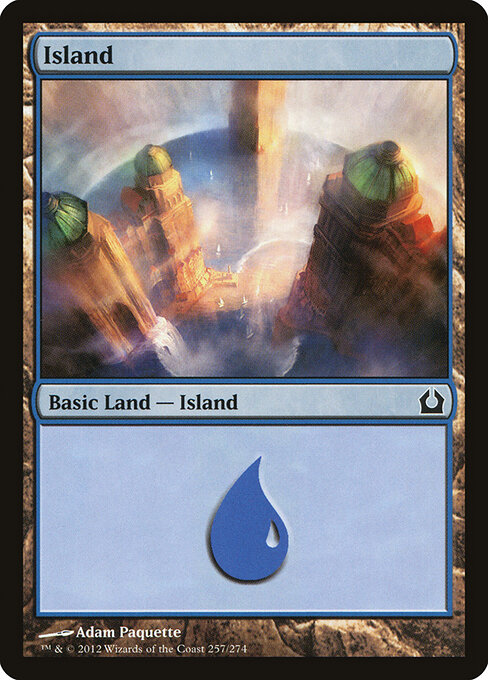 Island — Return to Ravnica #257, art by Adam Paquette