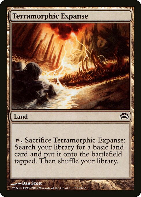 Terramorphic Expanse — Planechase 2012 #129, art by Dan Murayama Scott