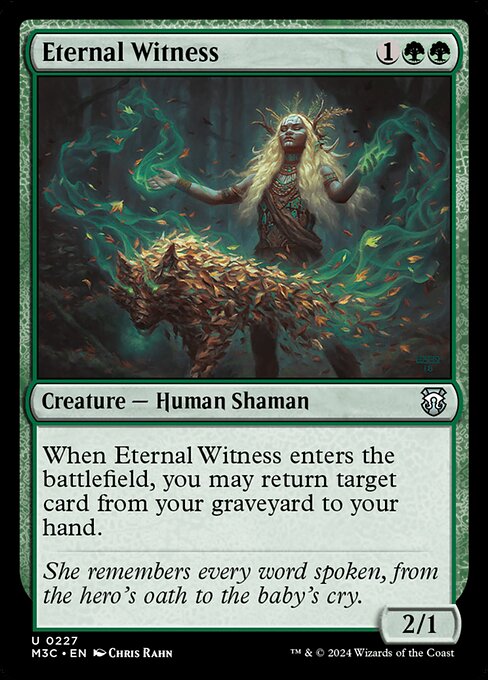 Eternal Witness — Modern Horizons 3 Commander #227, art by Chris Rahn