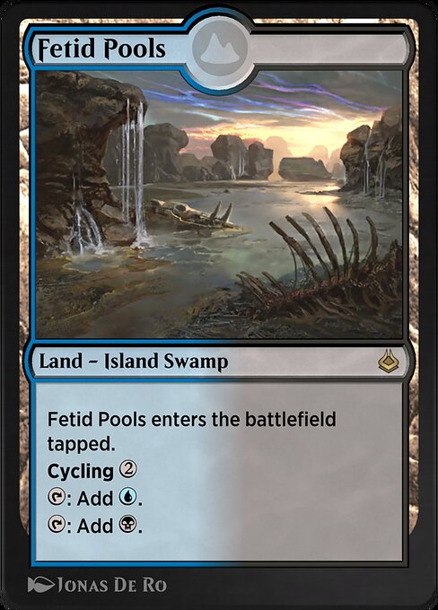 Fetid Pools — Amonkhet Remastered #293, art by Jonas De Ro