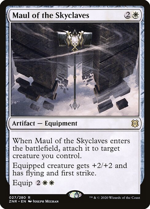 Maul of the Skyclaves — Zendikar Rising #27, art by Joseph Meehan