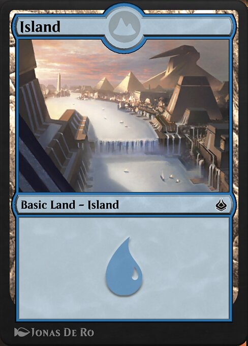 Island — Amonkhet Remastered #305, art by Jonas De Ro
