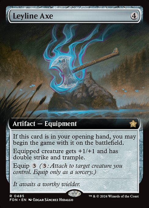 Leyline Axe — Foundations #485, art by Edgar Sánchez Hidalgo