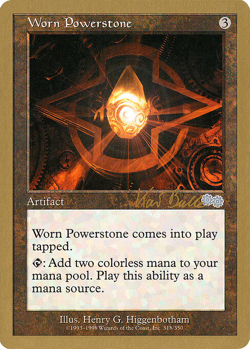 Worn Powerstone — World Championship Decks 1999 #kb318, art by Henry G. Higginbotham