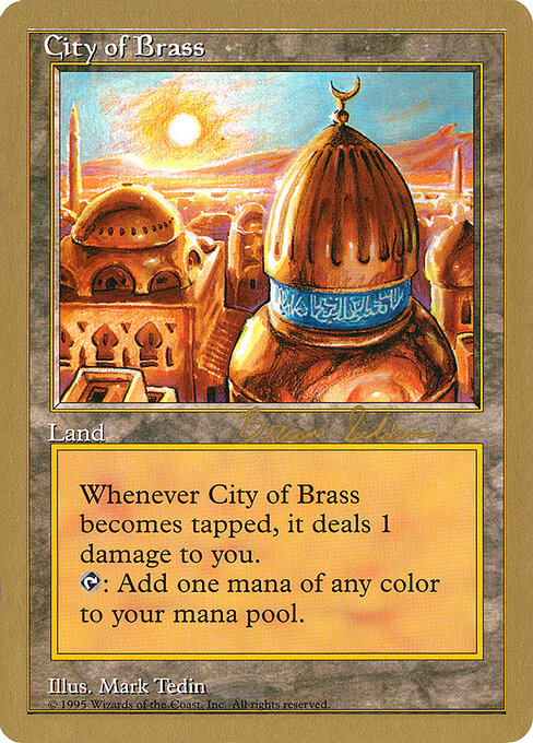 City of Brass — World Championship Decks 1998 #bs112a, art by Mark Tedin