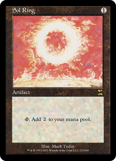 Sol Ring — Masters Edition IV #227, art by Mark Tedin