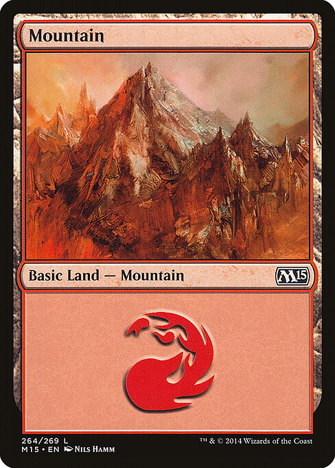 Mountain — Magic 2015 #264, art by Nils Hamm