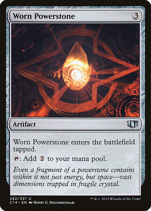 Worn Powerstone — Commander 2014 #282, art by Henry G. Higginbotham