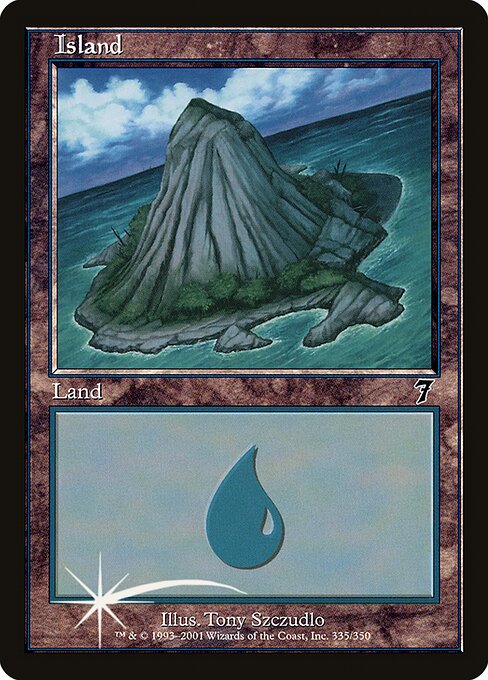 Island — Seventh Edition #335★, art by Tony Szczudlo
