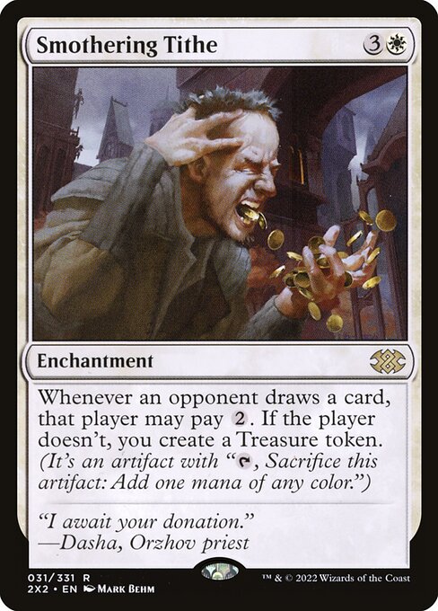 Smothering Tithe — Double Masters 2022 #31, art by Mark Behm