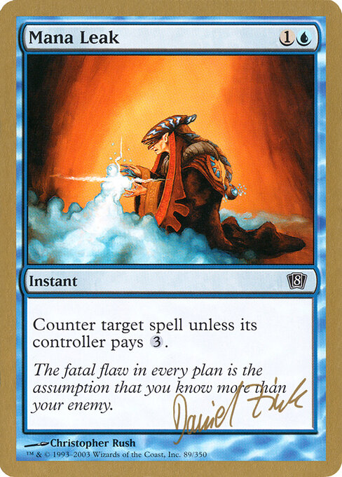 Mana Leak — World Championship Decks 2003 #dz89, art by Christopher Rush