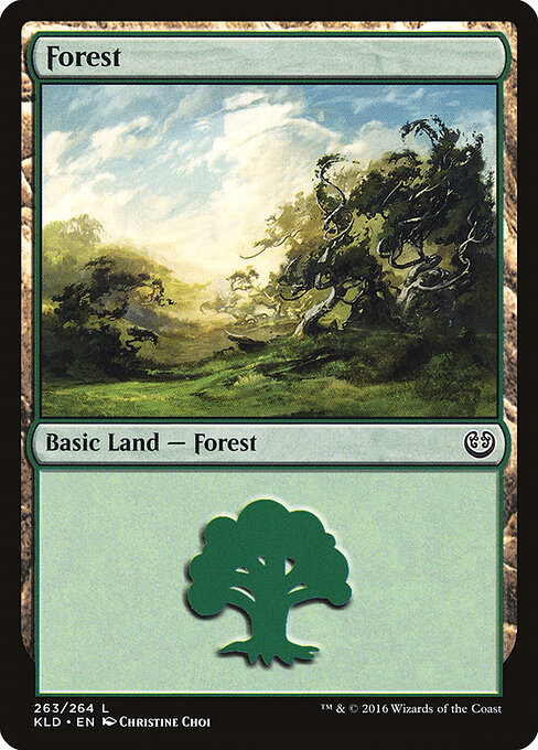 Forest — Kaladesh #263, art by Christine Choi