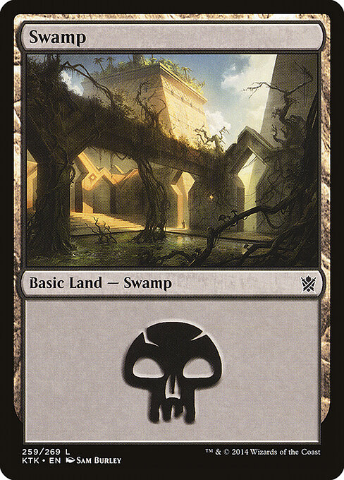 Swamp — Khans of Tarkir #259, art by Sam Burley