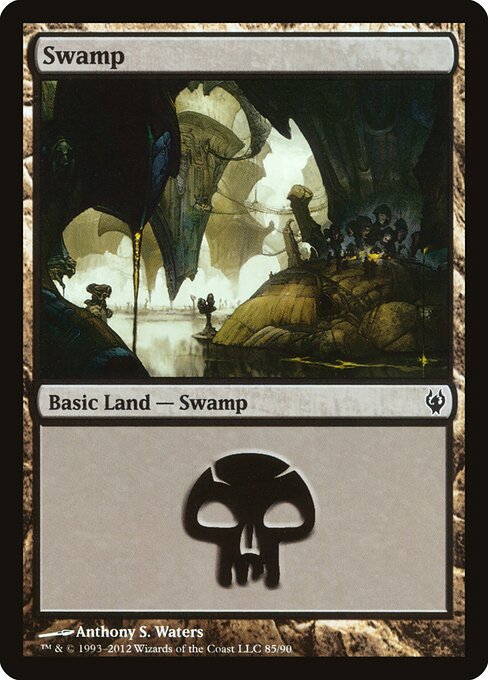 Swamp — Duel Decks: Izzet vs. Golgari #85, art by Anthony S. Waters