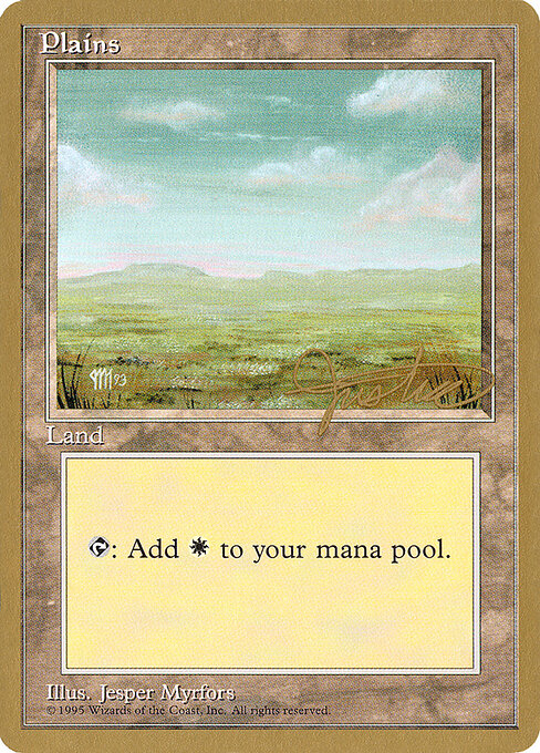 Plains — Pro Tour Collector Set #mj364, art by Jesper Myrfors