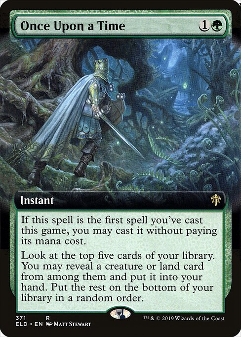 Once Upon a Time — Throne of Eldraine #371, art by Matt Stewart