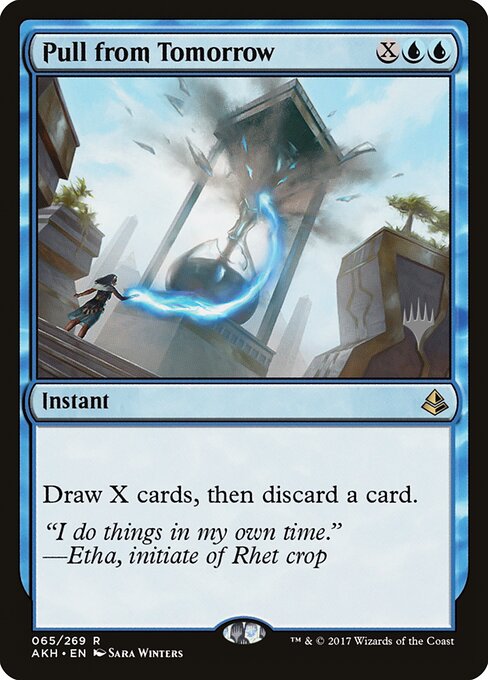 Pull from Tomorrow — Amonkhet Promos #65p, art by Sara Winters