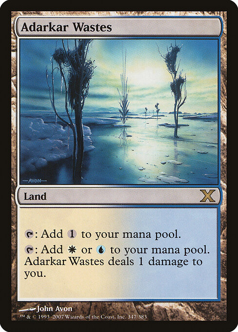Adarkar Wastes — Tenth Edition #347, art by John Avon