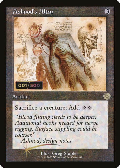 Ashnod's Altar — The Brothers' War Retro Artifacts #67z, art by Greg Staples