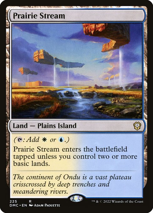 Prairie Stream — Dominaria United Commander #225, art by Adam Paquette