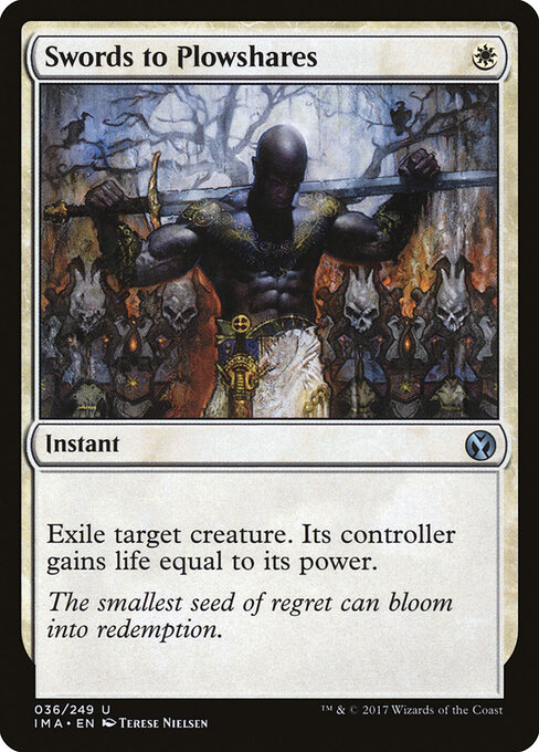Swords to Plowshares — Iconic Masters #36, art by Terese Nielsen