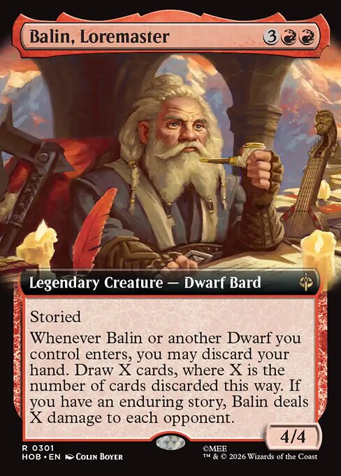 Balin, Loremaster — The Hobbit #301, art by Colin Boyer
