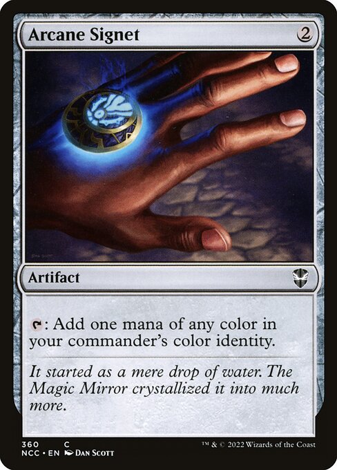 Arcane Signet — New Capenna Commander #360, art by Dan Murayama Scott