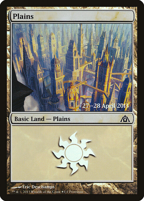 Plains — Dragon's Maze Promos #157★, art by Eric Deschamps