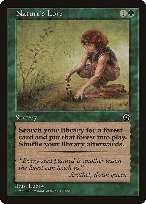 Nature's Lore — Portal Second Age #135, art by Lubov