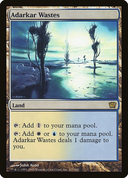 Adarkar Wastes — Ninth Edition #317★, art by John Avon