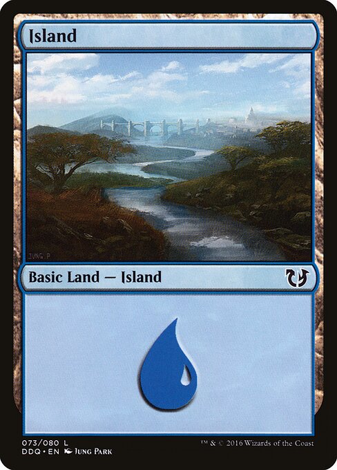 Island — Duel Decks: Blessed vs. Cursed #73, art by Jung Park