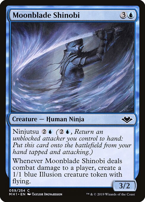 Moonblade Shinobi — Modern Horizons #59, art by Taylor Ingvarsson