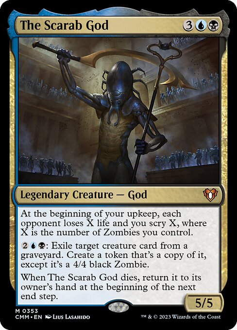The Scarab God — Commander Masters #353, art by Lius Lasahido