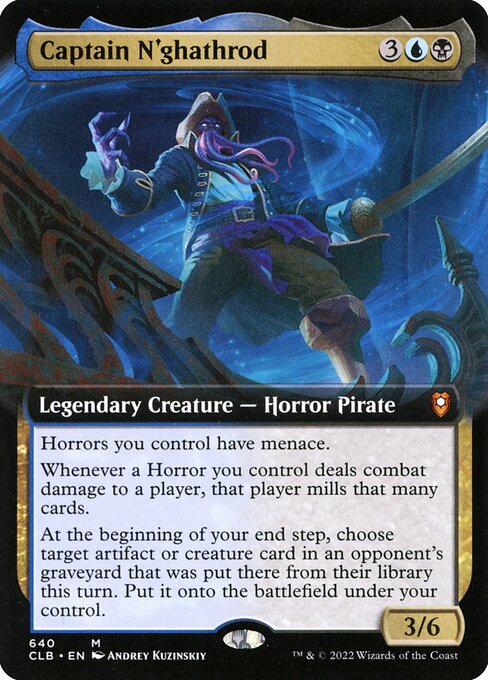 Captain N'ghathrod — Commander Legends: Battle for Baldur's Gate #640, art by Andrey Kuzinskiy