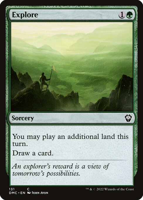 Explore — Dominaria United Commander #131, art by John Avon