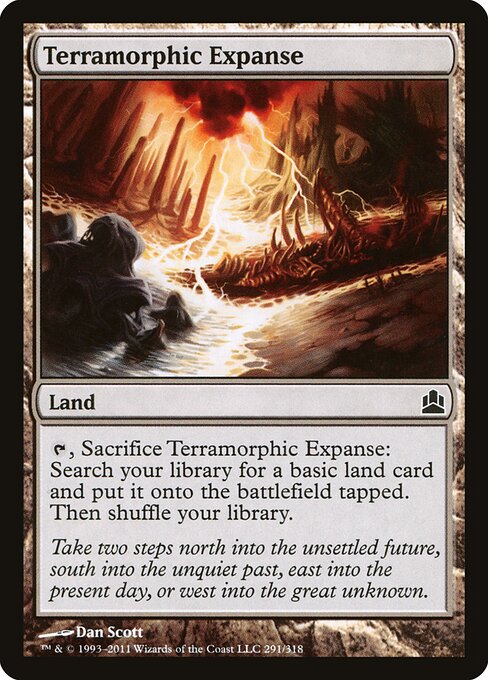 Terramorphic Expanse — Commander 2011 #291, art by Dan Murayama Scott