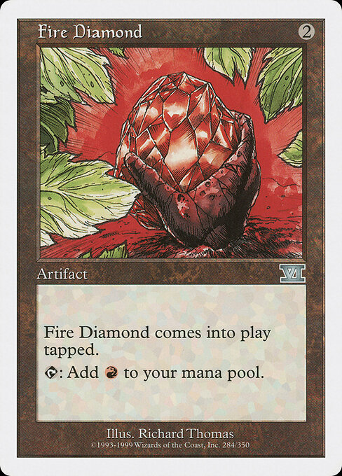 Fire Diamond — Classic Sixth Edition #284, art by Richard Thomas