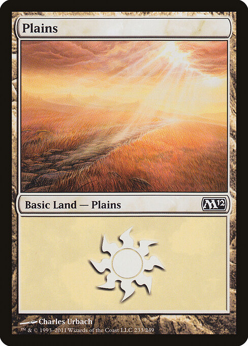 Plains — Magic 2012 #233, art by Charles Urbach