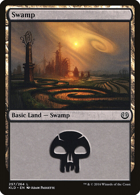 Swamp — Kaladesh #257, art by Adam Paquette