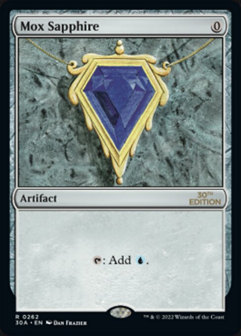 Mox Sapphire — 30th Anniversary Edition #262, art by Dan Frazier
