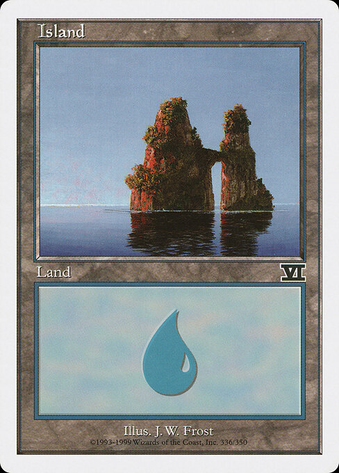 Island — Classic Sixth Edition #336, art by J. W. Frost