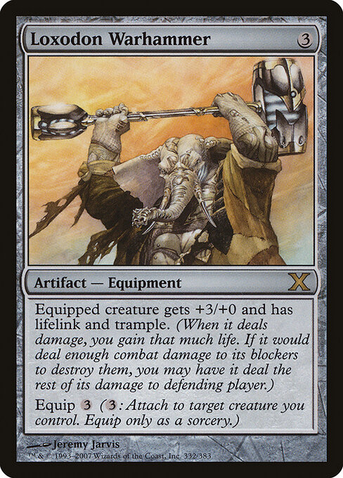 Loxodon Warhammer — Tenth Edition #332, art by Jeremy Jarvis