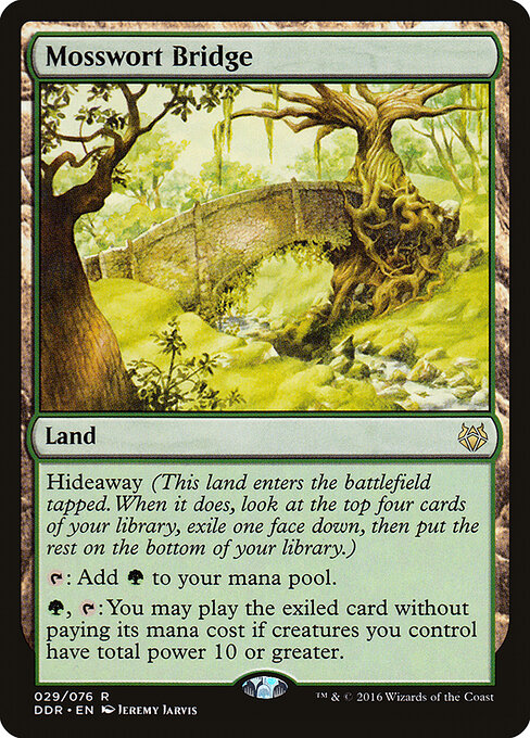Mosswort Bridge — Duel Decks: Nissa vs. Ob Nixilis #29, art by Jeremy Jarvis