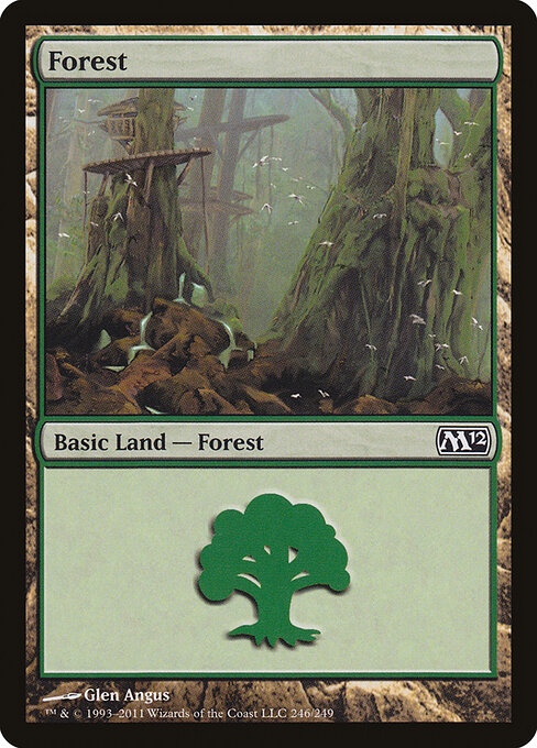 Forest — Magic 2012 #246, art by Glen Angus