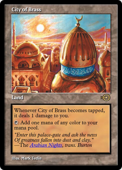 City of Brass — Magic Online Promos #35952, art by Mark Tedin